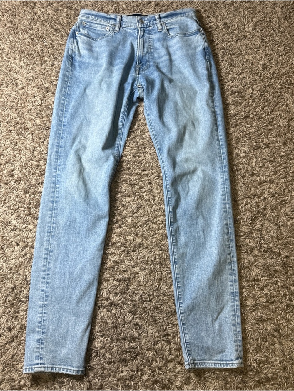 Abercrombie & Fitch Light Blue Athletic Slim Signature Stretch Men’s Jeans 30x34